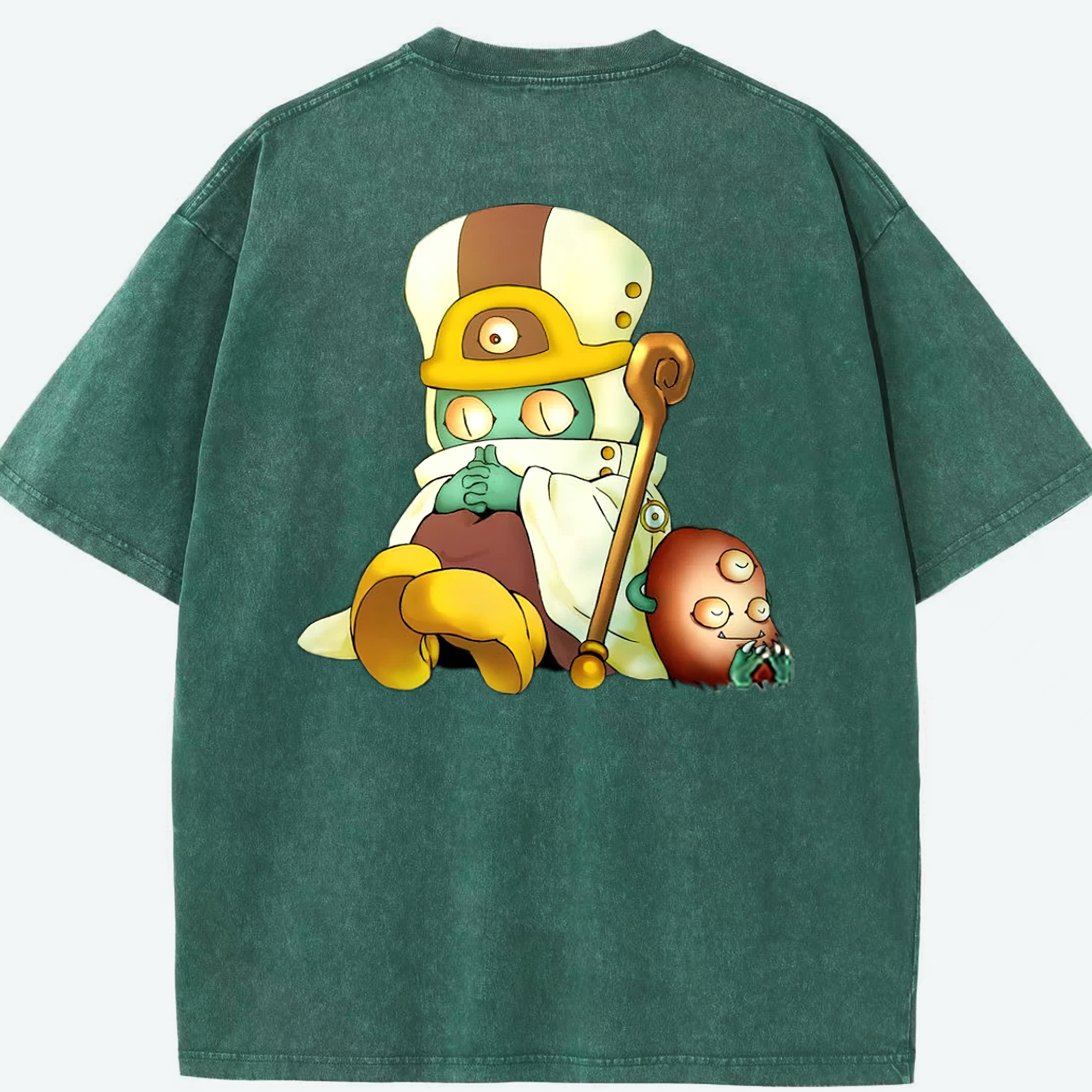 （画像用） 遊☆戯☆王 Yu-Gi-Oh! 綿100% ヴィンテージ風 半袖Tシャツ（背面プリント）
